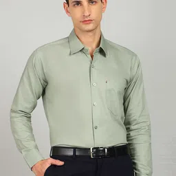 ELLIPSE Cotton Spread Collar Formal Shirt-image-76
