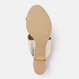 House of Pataudi Open Toe Block Heels image 4