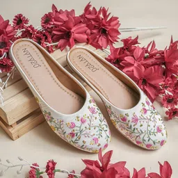 NYTY20 Women Embellished Mules Flats-picture-33
