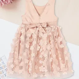 max Girls Floral Embroidered Knee Length Fit & Flare Dress-picture-57