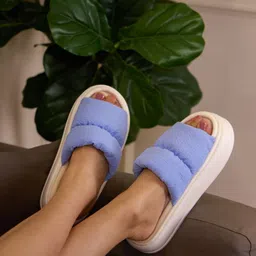 CAI Women Spongy Slip On Open Toe Flats-image-19