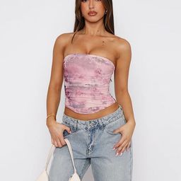 StyleCast x Revolte Women Tie and Dye Print Tube Top-image-40