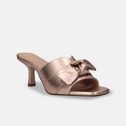 BAGATT Leather Stiletto Mules with Bows-57