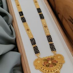 niva fashion Gold-Plated Brass Mangalsutra-image-9