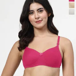 LILY Dapyeh Pack Of 3 Full Coverage Heavily Padded T-shirt Bra-picture-55
