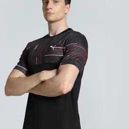 Puma Active Printed Crew Neck Short Sleeve Running T-Shirt-image-40