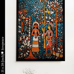 SOWPEACE Black & Blue 1 Piece Canvas Abstract Wall Photographs-image-12