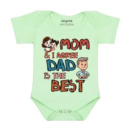 Arvesa Mom & I Agree Dad Is The Best Printed Bodusuit-image-65