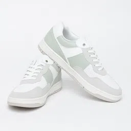 Snitch Men White Lace-Ups Lightweight Colourblocked Sneakers-image-41