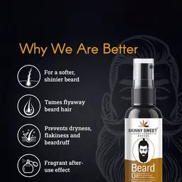 SKINNYSWEET Beard Oil Enriched With Vitamin E - 50 ml image 2
