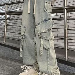 HERE&NOW Men Slash Knee Jeans-image-82