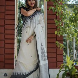 Aldwych Woven Design Chanderi Saree-image-88