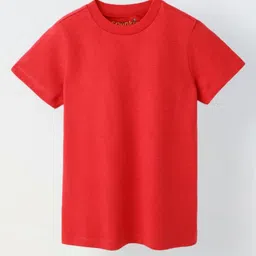 SPUNKIES Boys Solid Round Neck Cotton T-shirt-image-85