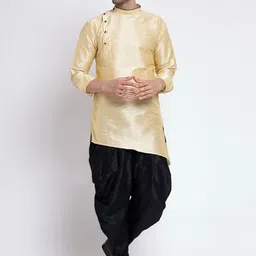 TS LIFESTYLE Men Regular Dupion Silk Kurta with Dhoti Pants-image-88