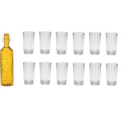 SOMIL Yellow Glass Airtight Can Bottle-picture-13