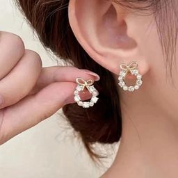 AKISON JEWELS Bow Studs Earrings-image-61