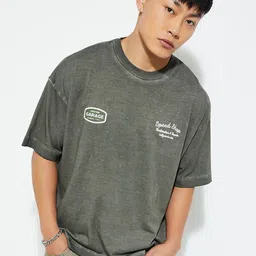 max Men Typography Printed Round Neck Pure Cotton T-shirt-image-56