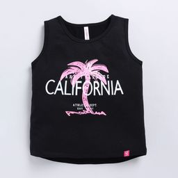 Ginie Girls Typography Printed Breathable Vest-40