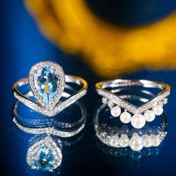 Jewels Galaxy Silver Plated Crystal Finger Ring-image-35