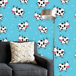 ArtzFolio Printed UV-Resistant Anti-Bacterial Doodle Cartoon Cows Peel & Stick Wallpaper-image-20