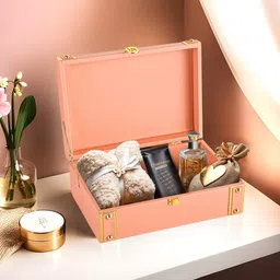 Kuber Industries Pink & Gold-Toned 2 Pieces Jewellery Organisers With Lock-58