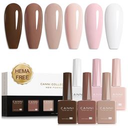 CANNI Set Of 6 Color Nail Gel Polish-9ml Each-Shade No-2321-15