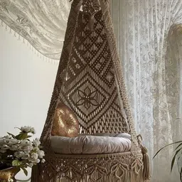 Alaaya Decor Brown Round Shaped Hammock Swing-picture-43