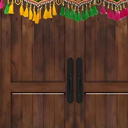 Aura Yellow & Green Embellished Hanging Toran-image-18