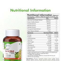 FYTIKA Set Of 3 Let it Melt - Natural Weight Management Supplement - 60 Tablets Each image 4