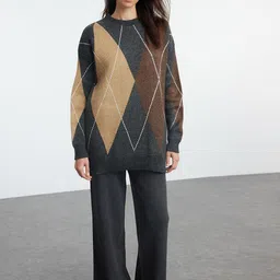 Trendyol Color Block Sweater With Trousers Co-Ords-picture-11