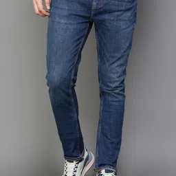 fineblu Men Slim Fit Mid-Rise Light Fade Stretchable Jeans-picture-42