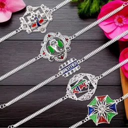DeoDap Multi Pooja Thali Rakhi Gift Set-image-28