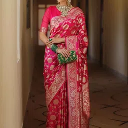 Shriyangan Zari Pure Silk Kanjeevaram Saree-image-78