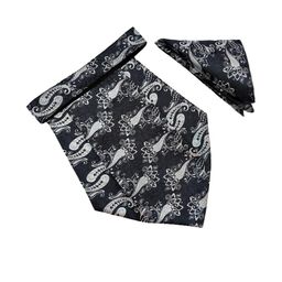Paisley Design Cravats & Pocket Square Combo-image-70