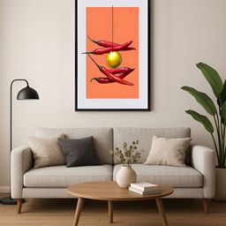 999Store Orange & Black 1 Piece Canvas Other Wall Paintings-image-70