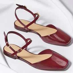 Street Style Store Women Mules with Buckles Flats-image-92