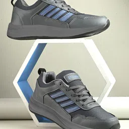 BIRDE Men Colourblocked Round Toe Lace Ups Sneakers-image-79