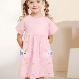 JC SPARKLE Print A-Line Dress-image-47