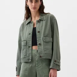GAP Pure Cotton Denim Jacket with Utility Pockets-image-58