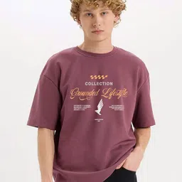 THE BEETEL HOUSE Men Raw Edge T-shirt-image-98