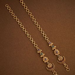 Kushal's Fashion Jewellery Gold-Plated Sheeshphool Head Jewellery-14