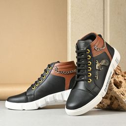 Ifah Men Textured Sneakers-image-103