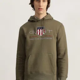 GANT Men Alphanumeric Embroidered Hooded Cotton Sweatshirt-image-65
