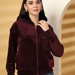 Thirty Threads Women Hooded Front-Open Sweatshirt-picture-39