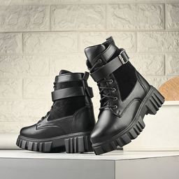 The Roadster Lifestyle Co Women Block-Heeled Regular Boots-15