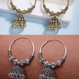 Anouk Contemporary Jhumkas Earrings-2
