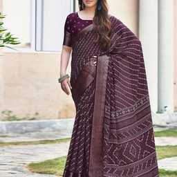 Sitanjali Zari Woven Striped Chanderi Saree-image-43
