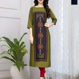 Anouk Rustic Selection Of 2 Printed Round Neck Straight Kurtas-76
