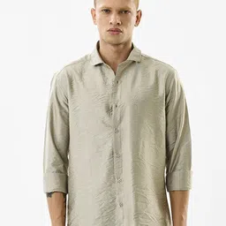 Snitch Slim Fit Self Design Long Sleeves Shirt-picture-16
