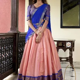 LOOKNBOOK ART Ready to Wear Lehenga & Unstitched Blouse With Dupatta-image-79